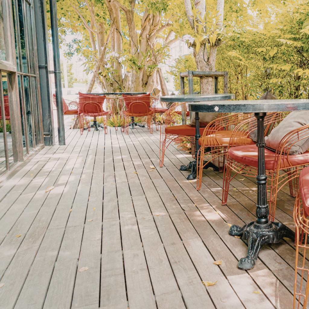 New Decked Patios in Brynford