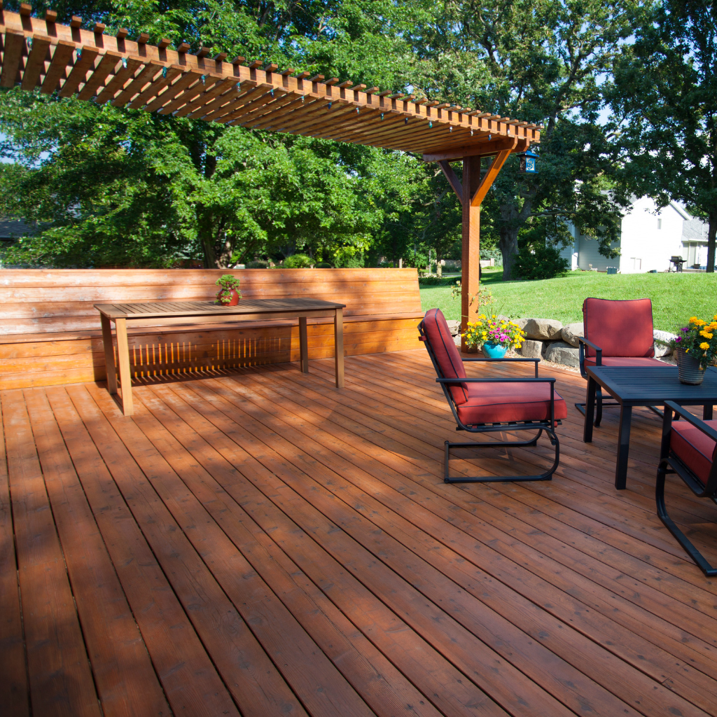 Patio Decking Replaced in Brynford