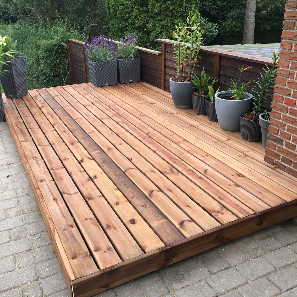 Patio Decking in Brynford